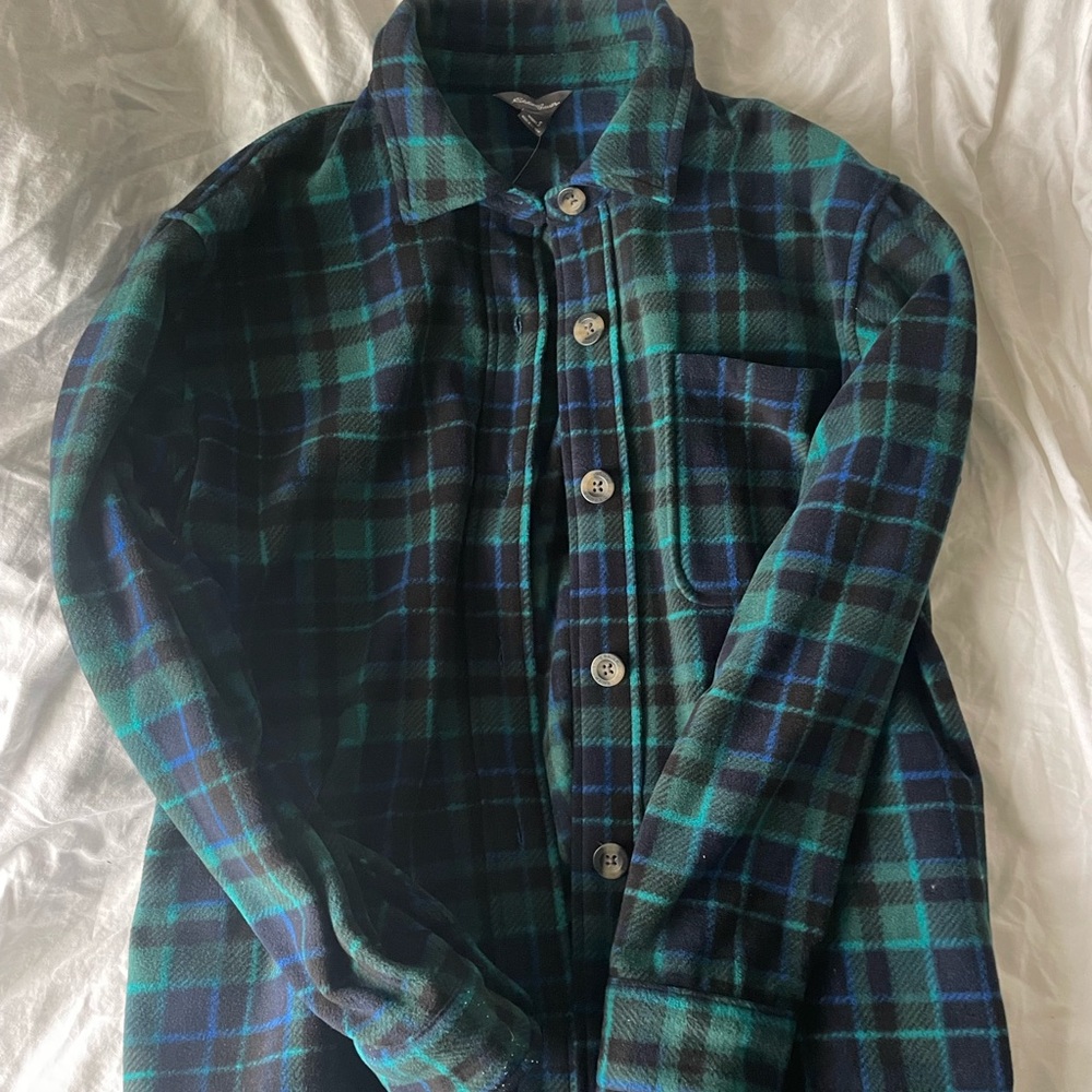Eddie Bauer Plaid Microfleece Shirt